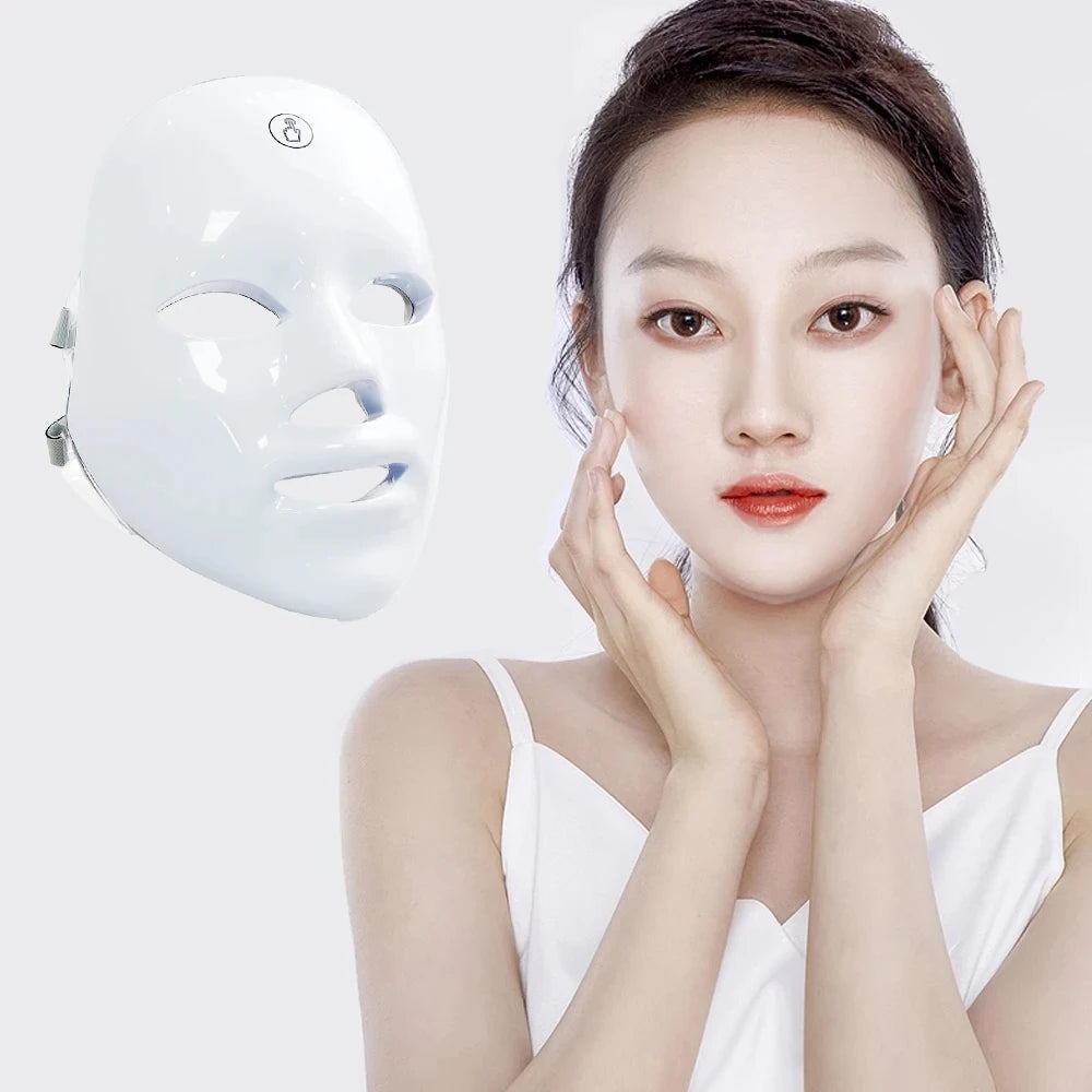 Masque LED Visage Anti-Âge – Réduit l’Acné & les Rides